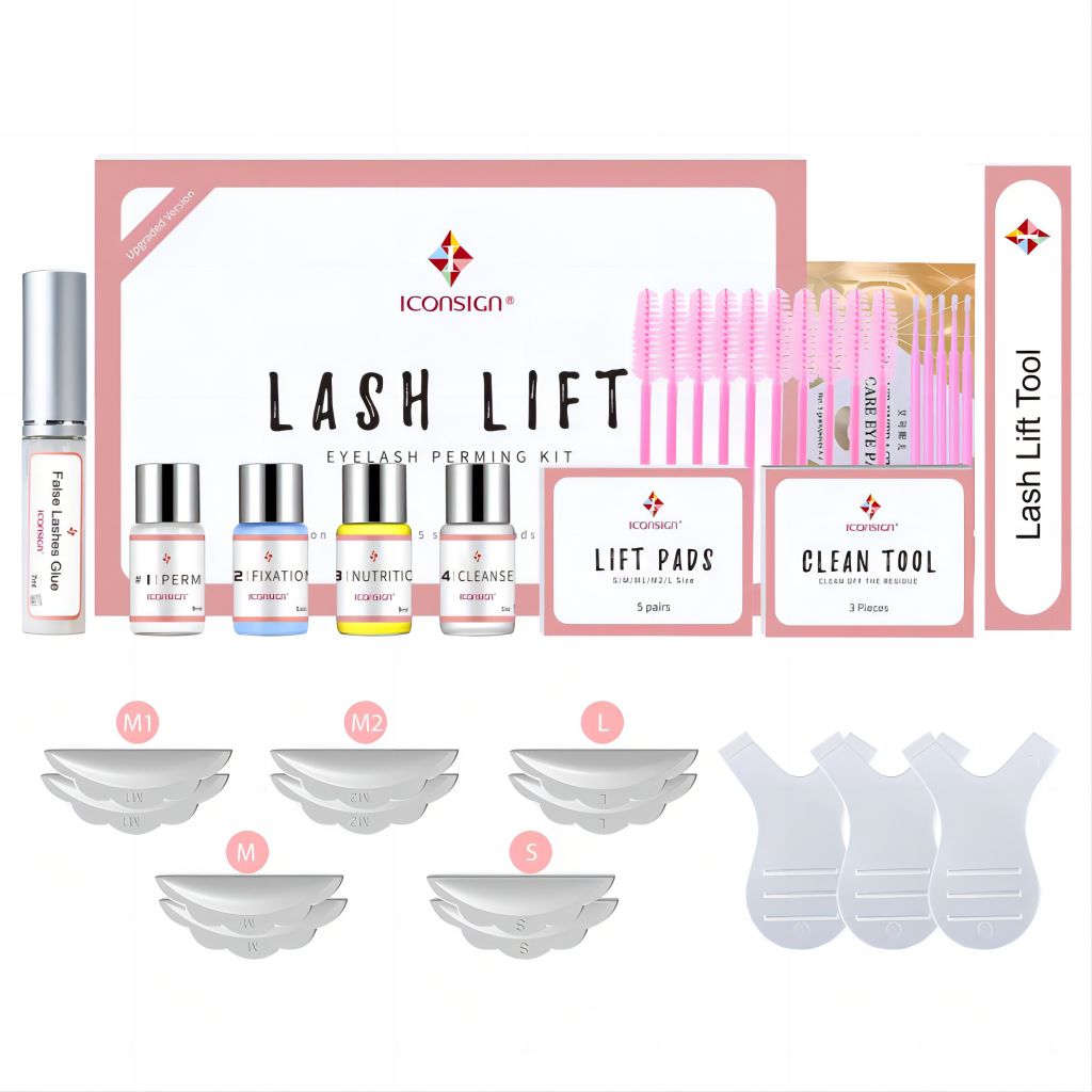  ICONSIGN Lash Lift Kit, Professional Salon Semi-Permanent  Curling Eyelash Perm Kit with Lash Shields, Eye Gel Pads and Brushes :  Beauty & Personal Care